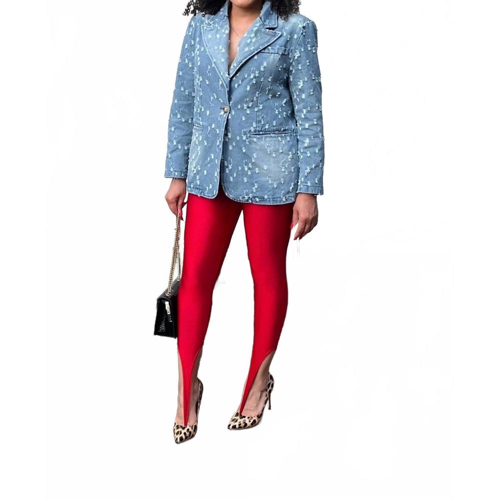 NEW EAM denim blazer in medium wash